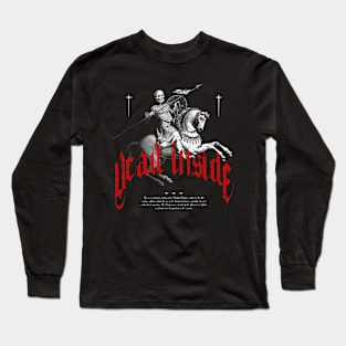 Vintage Dead Inside | Vintage | Dark Fantasy | Quote | Red Long Sleeve T-Shirt